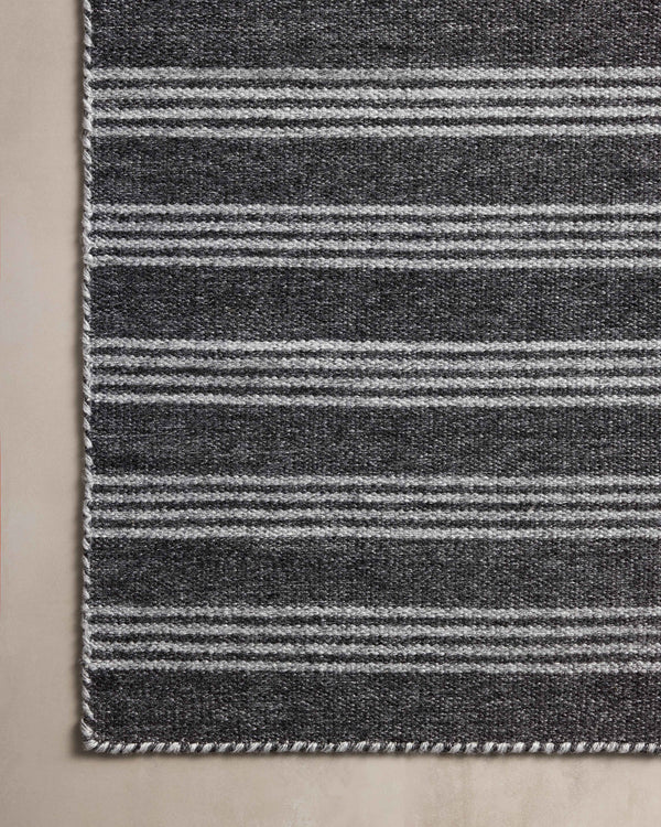 Magnolia Home by Joanna Gaines x Loloi Charlie Rug - Charcoal / Grey-Blue Hand Home