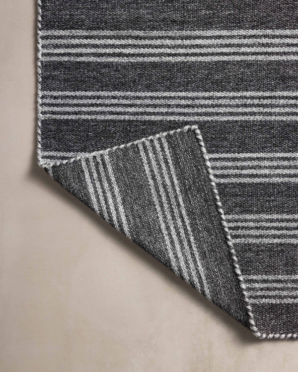 Magnolia Home by Joanna Gaines x Loloi Charlie Rug - Charcoal / Grey-Blue Hand Home