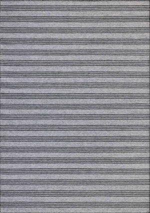 Magnolia Home by Joanna Gaines x Loloi Charlie Rug - Dove / Charcoal-Blue Hand Home