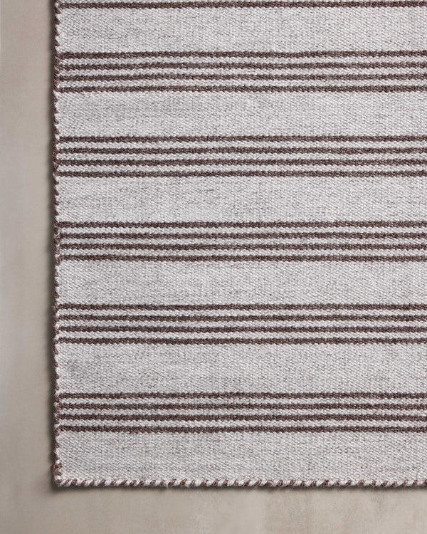 Magnolia Home by Joanna Gaines x Loloi Charlie Rug - Silver / Bark-Blue Hand Home