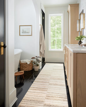 Chris Loves Julia x Loloi Chris Rugs - Ivory / Clay-Blue Hand Home