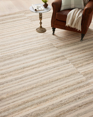 Chris Loves Julia x Loloi Chris Rugs - Ivory / Clay-Blue Hand Home