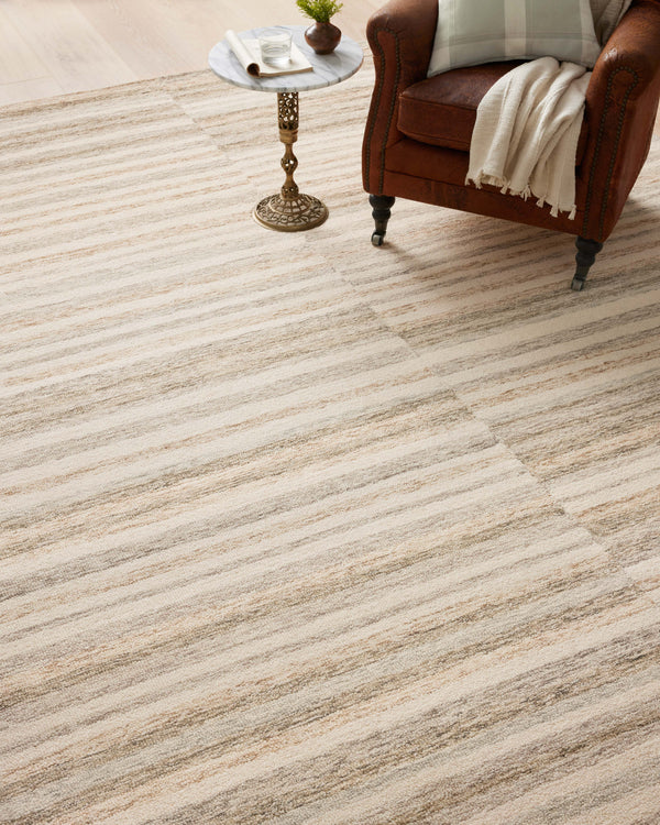 Chris Loves Julia x Loloi Chris Rugs - Ivory / Clay-Blue Hand Home