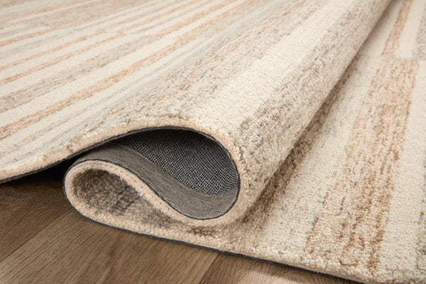 Chris Loves Julia x Loloi Chris Rugs - Ivory / Clay-Blue Hand Home