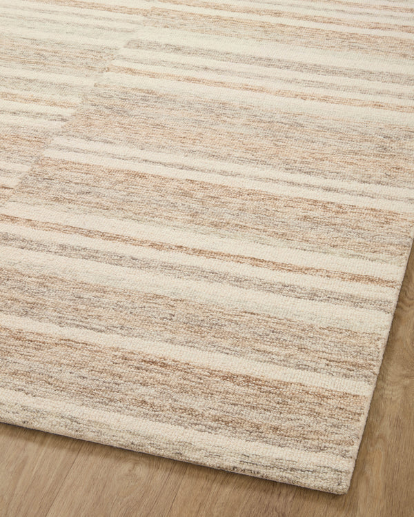 Chris Loves Julia x Loloi Chris Rugs - Ivory / Clay-Blue Hand Home