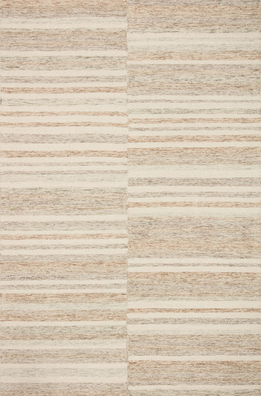 Chris Loves Julia x Loloi Chris Rugs - Ivory / Clay-Blue Hand Home