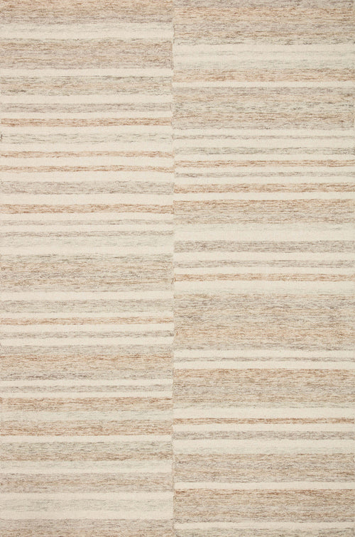 Chris Loves Julia x Loloi Chris Rugs - Ivory / Clay-Blue Hand Home