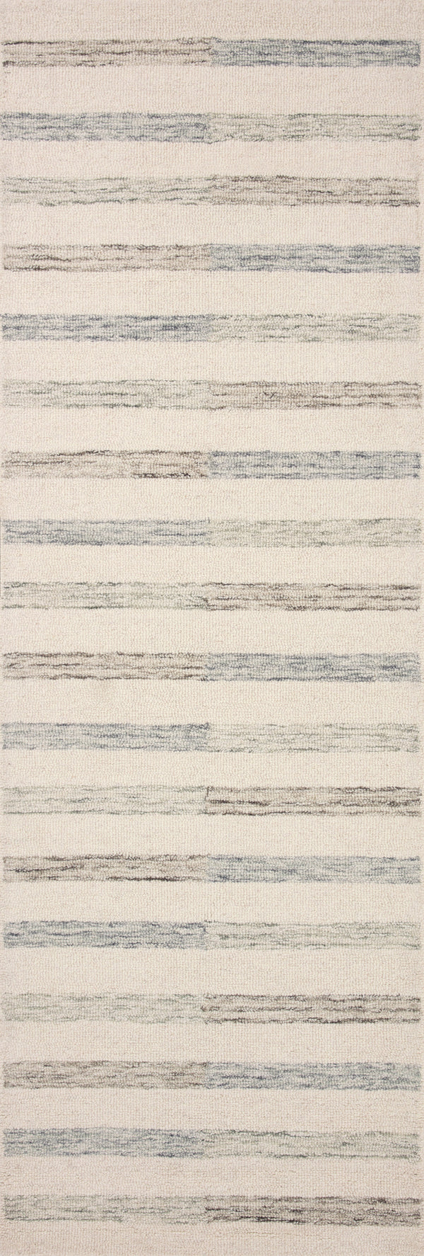 Chris Loves Julia x Loloi Chris Rugs - Ivory / Slate-Blue Hand Home