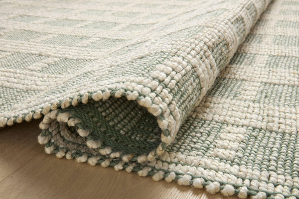 Angela Rose x Loloi Colton Rugs - Ivory / Sage-Blue Hand Home