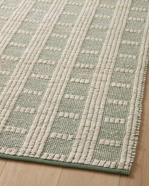 Angela Rose x Loloi Colton Rugs - Ivory / Sage-Blue Hand Home