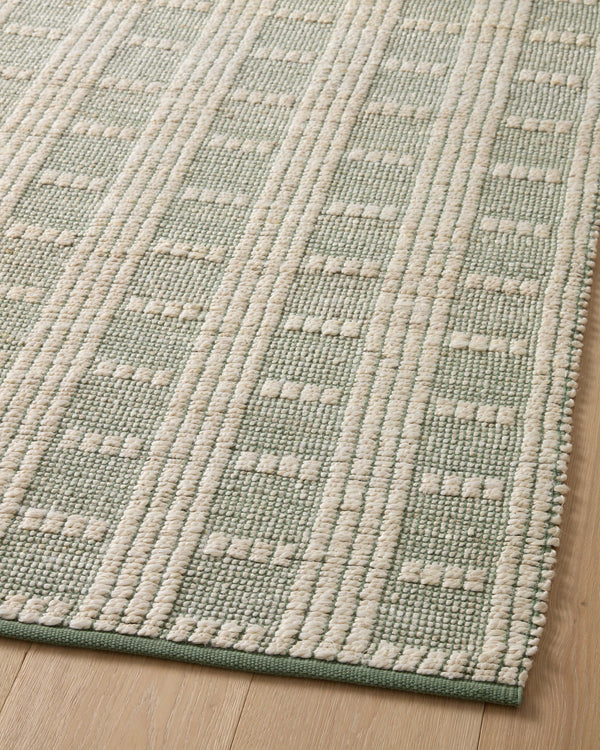 Angela Rose x Loloi Colton Rugs - Ivory / Sage-Blue Hand Home