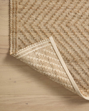 Angela Rose x Loloi Colton Rugs - Natural / Ivory-Blue Hand Home