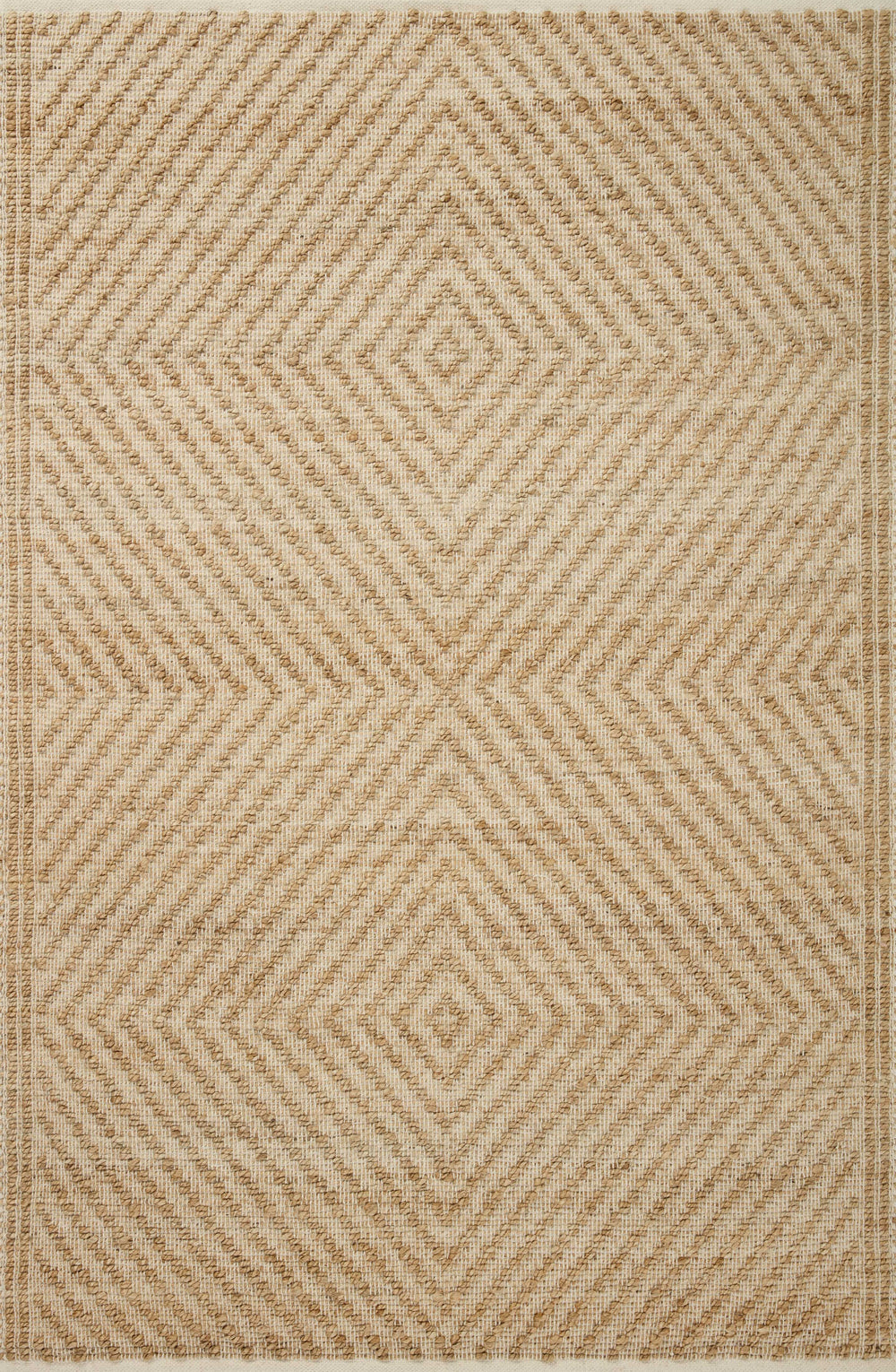 Angela Rose x Loloi Colton Rugs - Natural / Ivory-Blue Hand Home