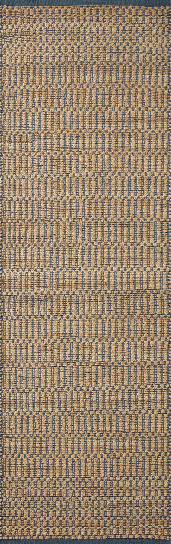 Angela Rose x Loloi Colton Rugs - Natural / Navy-Blue Hand Home