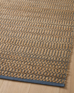 Angela Rose x Loloi Colton Rugs - Natural / Navy-Blue Hand Home