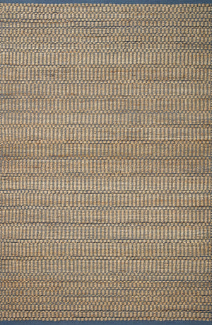 Angela Rose x Loloi Colton Rugs - Natural / Navy-Blue Hand Home