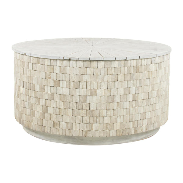 Fulton Storage Coffee Table, White Wash
