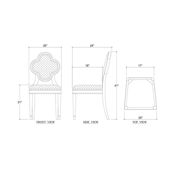 Camille Dining Chair-Blue Hand Home