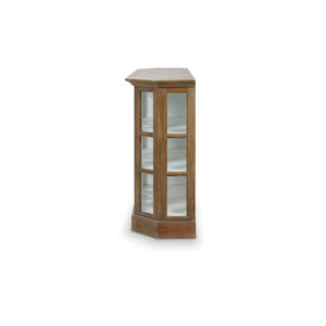 Bramble Cape Cod Narrow Media Console In Straw Wash W/ Architectural White Interior-Bramble-Blue Hand Home