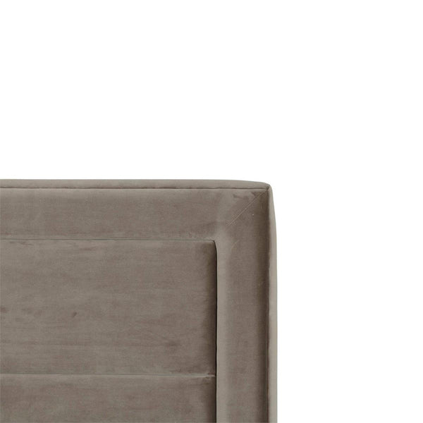 Carmel Upholstered Bed King - Handcrafted Solid Hardwood Frame-Blue Hand Home