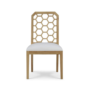 Ceylon Dining Chair by Furniture Handcrafted Wood Seating-Blue Hand Home