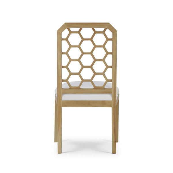 Ceylon Dining Chair by Furniture Handcrafted Wood Seating-Blue Hand Home