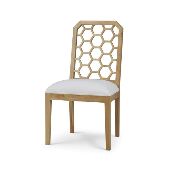 Ceylon Dining Chair by Furniture Handcrafted Wood Seating-Blue Hand Home