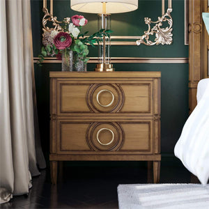 Chalfont 2 Drawer Bedside Table-Blue Hand Home