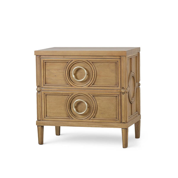 Chalfont 2 Drawer Bedside Table-Blue Hand Home