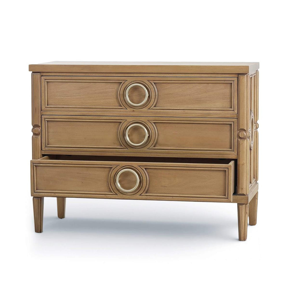 Bramble Chalfont 3 Drawer Dresser in Antique French Oak-Bramble-Blue Hand Home