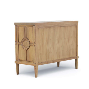 Bramble Chalfont 3 Drawer Dresser in Antique French Oak-Bramble-Blue Hand Home