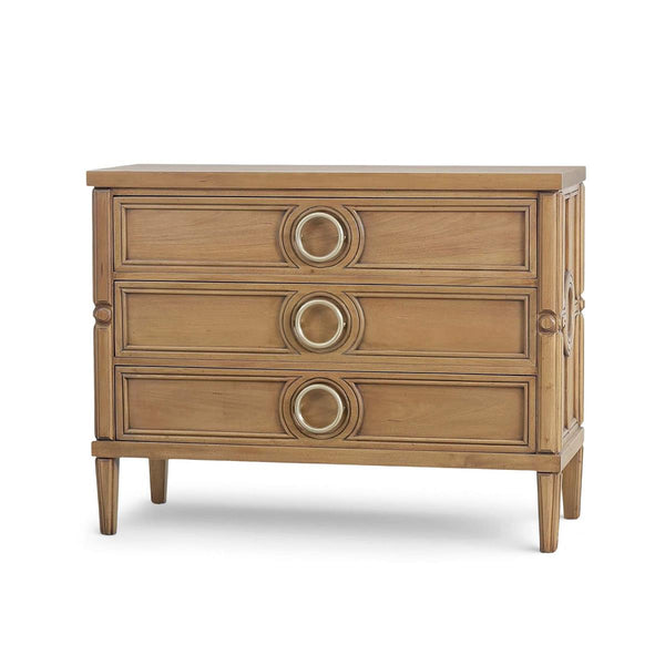 Bramble Chalfont 3 Drawer Dresser in Antique French Oak-Bramble-Blue Hand Home