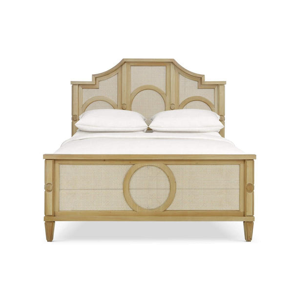 Chalfont Rattan Bed Queen-Blue Hand Home