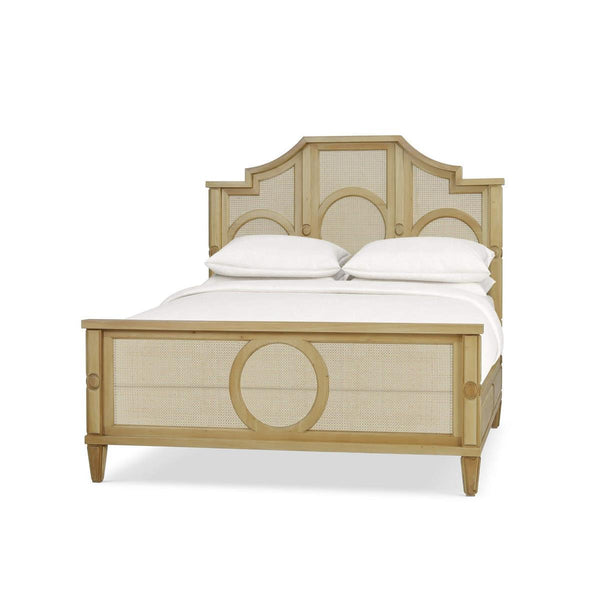 Chalfont Rattan Bed Queen-Blue Hand Home