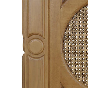 Bramble Chalfont Rattan Bed Queen in Antique French Oak w/ Rattan Glaze-Bramble-Blue Hand Home