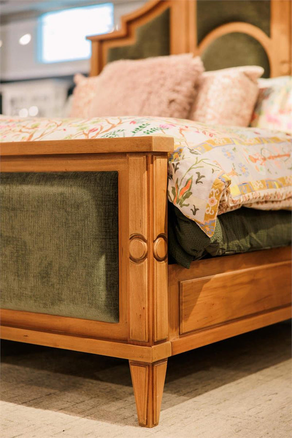 Chalfont Upholstered Bed King-Blue Hand Home