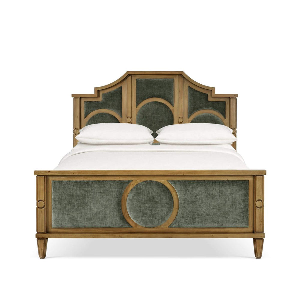 Chalfont Upholstered Bed King-Blue Hand Home