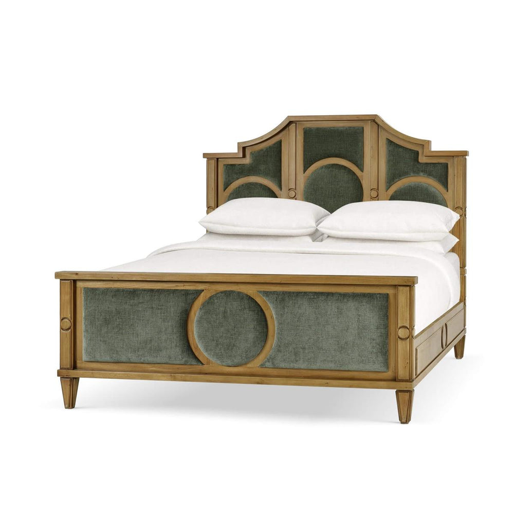Chalfont Upholstered Bed King-Blue Hand Home