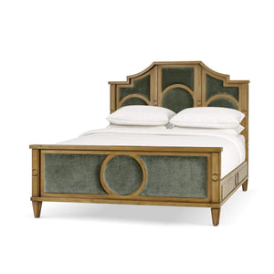Chalfont Upholstered Bed King-Blue Hand Home