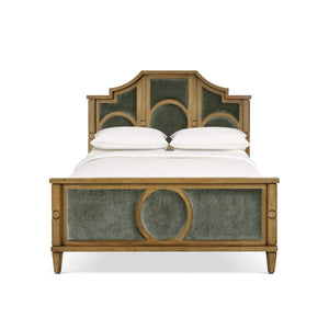 Chalfont Upholstered Bed Queen-Blue Hand Home