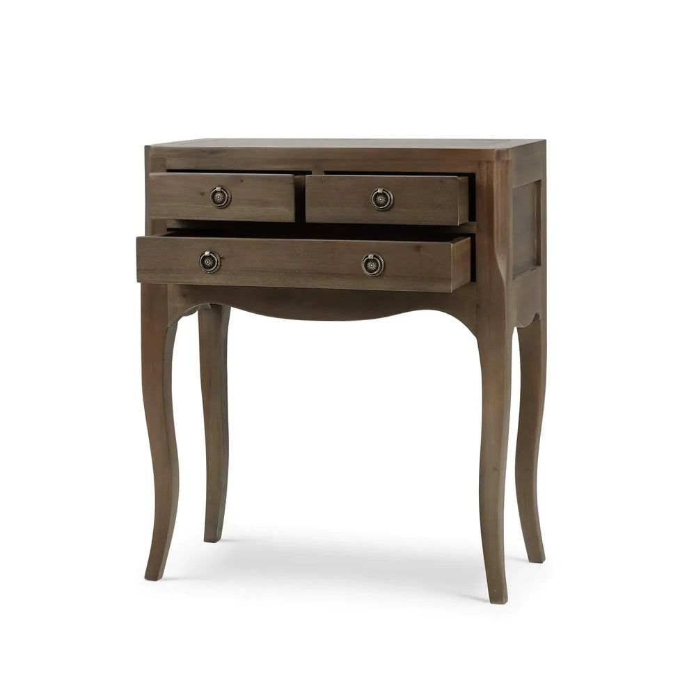 Bramble Chardonnay Side Table In Straw Wash-Bramble-Blue Hand Home