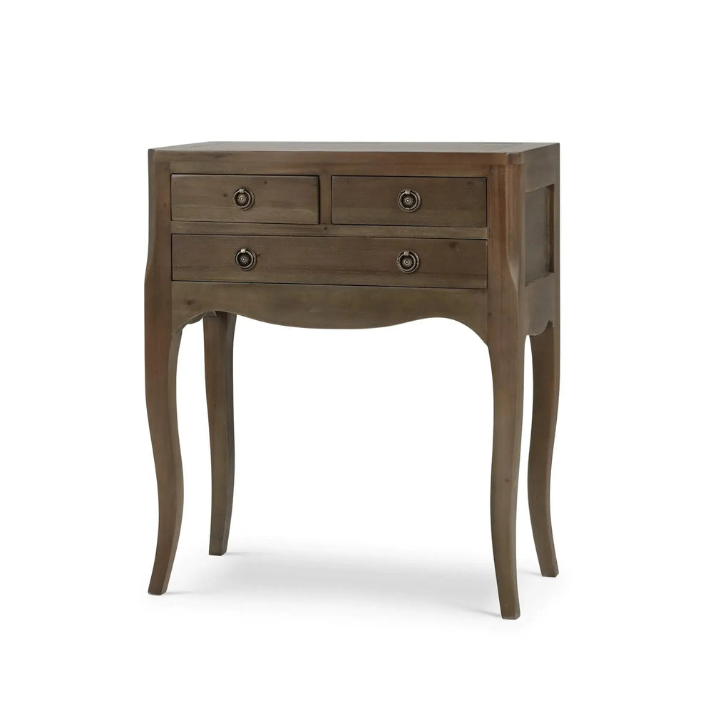 Bramble Chardonnay Side Table In Straw Wash-Bramble-Blue Hand Home