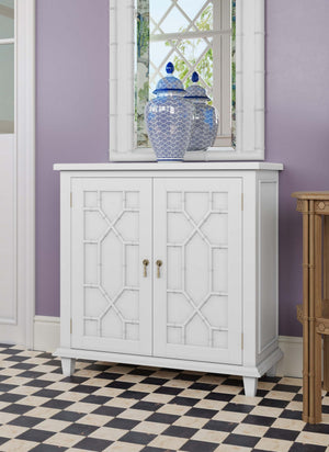 Bramble Chelsea Arched Mirror in Architectural White-Bramble-Blue Hand Home