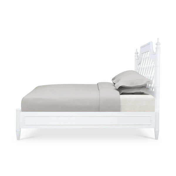 Bramble Chelsea Bed Queen in Architectural White-Bramble-Blue Hand Home