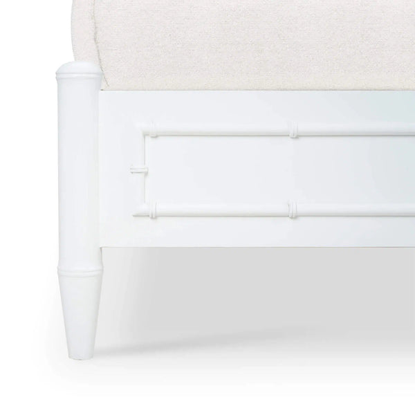 Bramble Chelsea Bed Queen in Architectural White-Bramble-Blue Hand Home