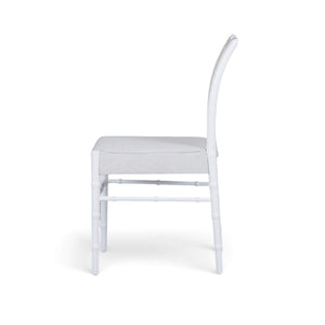 Chelsea Dining Chair w/ Rattan Back-Blue Hand Home