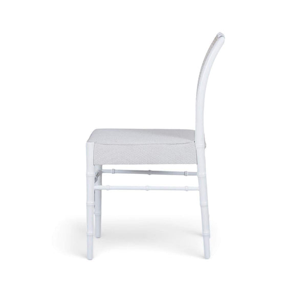 Chelsea Dining Chair w/ Rattan Back-Blue Hand Home