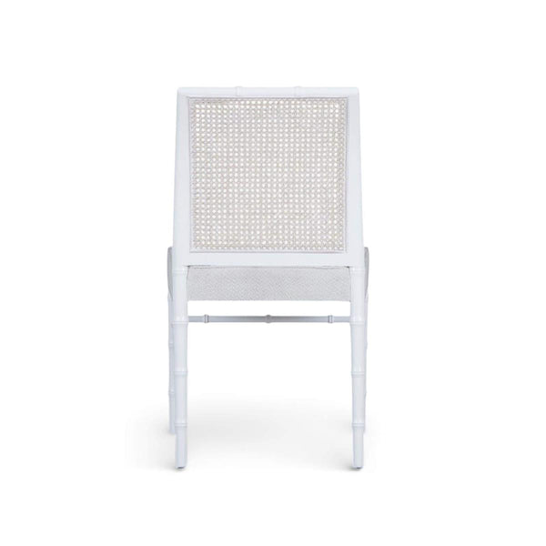 Chelsea Dining Chair w/ Rattan Back-Blue Hand Home