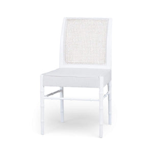 Chelsea Dining Chair w/ Rattan Back-Blue Hand Home
