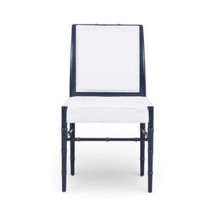 Chelsea Dining Chair w/ Upholstered Back-Blue Hand Home